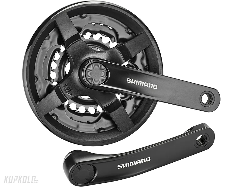 MTB&#x20;kliky&#x20;Shimano&#x20;FC-TY301,&#x20;4hran,&#x20;&#x010D;ern&#x00E1;