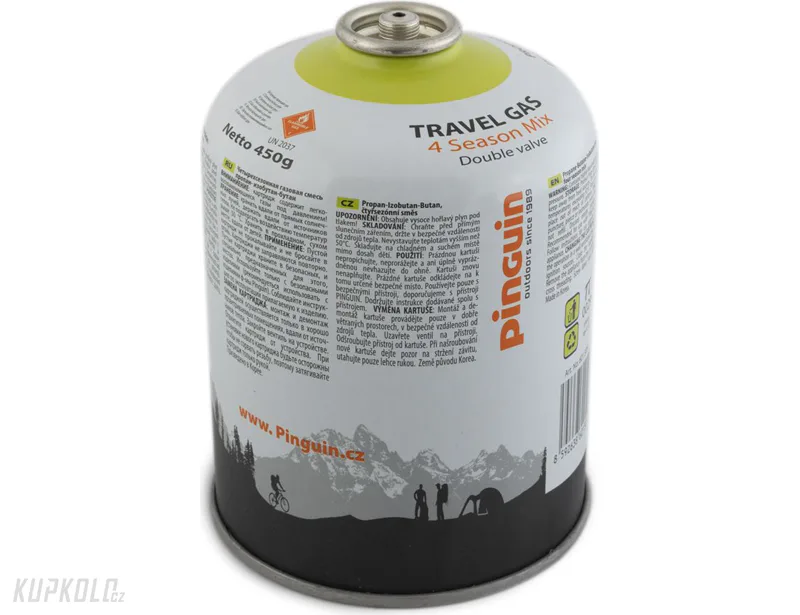Plynová kartuše Pinguin Travel Gas 450g