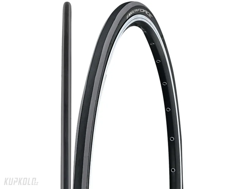 Silniční plášť Force - drát, černo-šedý