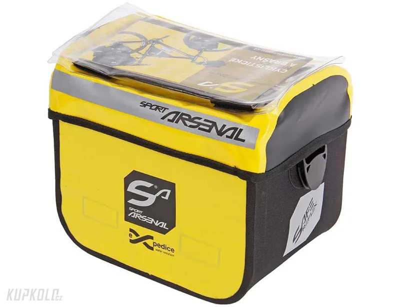 Brašna na řidítka Sport Arsenal 310E vodotěsná žlutá pro elektrokola
