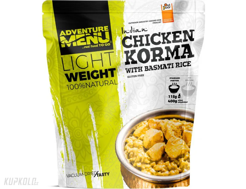 AdventureMenu Kuře Korma s rýží basmati