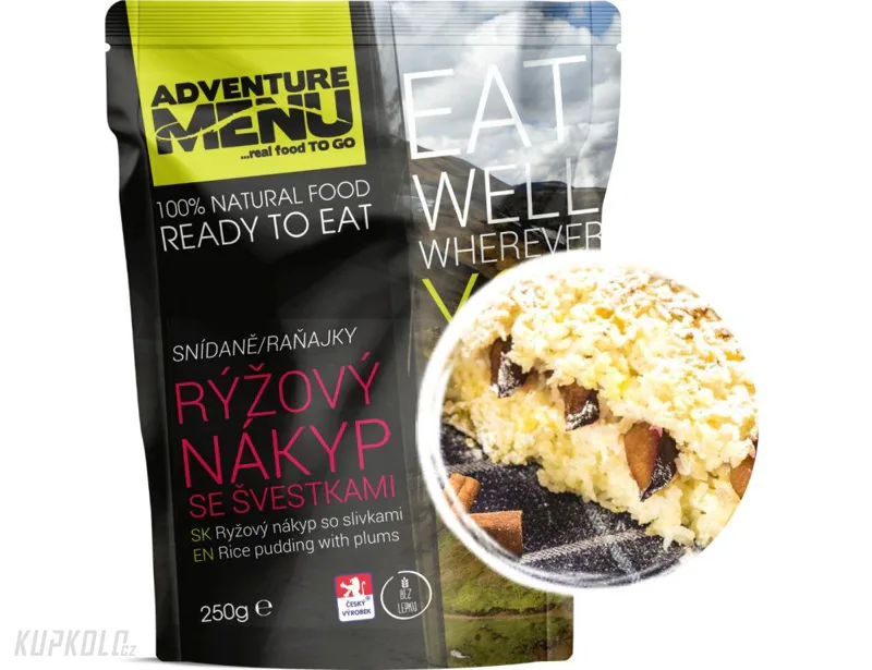 AdventureMenu Rýžový nákyp se švestkami