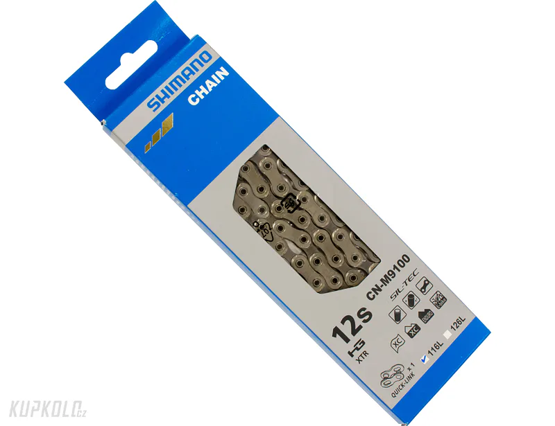 Řetěz Shimano XTR, 12s, CN-M9100, 116 článků, HyperGlide+, SIL-TEC