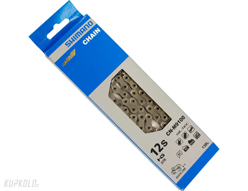Řetěz Shimano XTR, CN-M9100, 12s - 138 článků, HG+, SIL-TEC