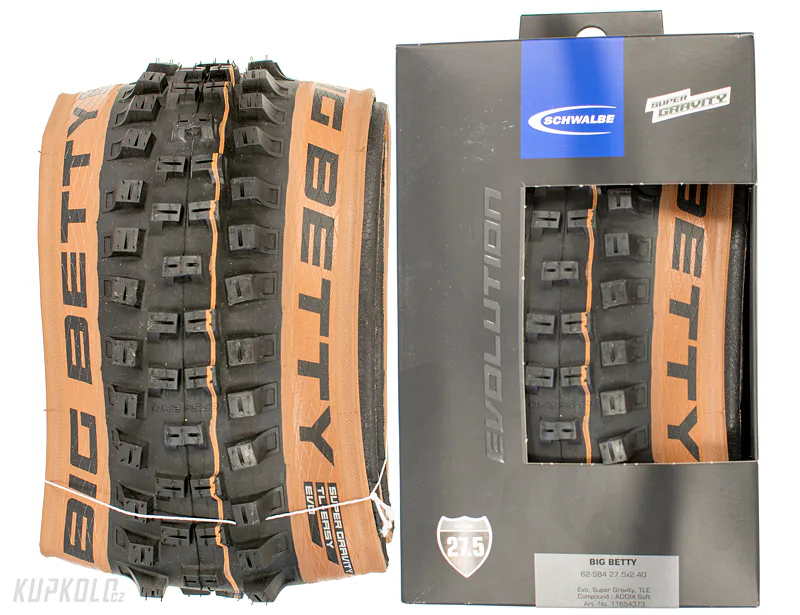 27,5&quot;&#x20;Schwalbe&#x20;Big&#x20;Betty,&#x20;SuperGravity,&#x20;Addix&#x20;Soft,&#x20;TLE,&#x20;pro&#x20;elektrokola,&#x20;bronze&#x20;skin