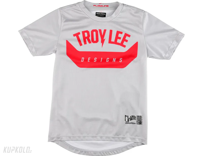 D&#x011B;tsk&#x00FD;&#x20;dres&#x20;Troy&#x20;Lee&#x20;Designs&#x20;s&#x20;kr&#x00E1;tk&#x00FD;m&#x20;ruk&#x00E1;vem&#x20;FLOWLINE&#x20;AIRCORE&#x20;Cement