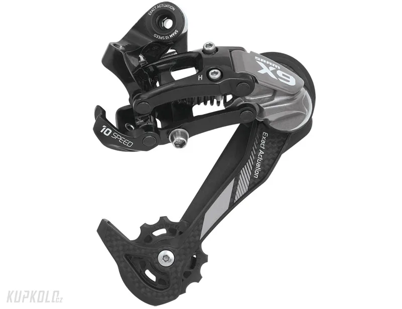 P&#x0159;ehazova&#x010D;ka&#x20;SRAM&#x20;X9&#x20;-&#x20;10&#x20;Speed&#x20;Grey&#x20;-&#x20;Carbon