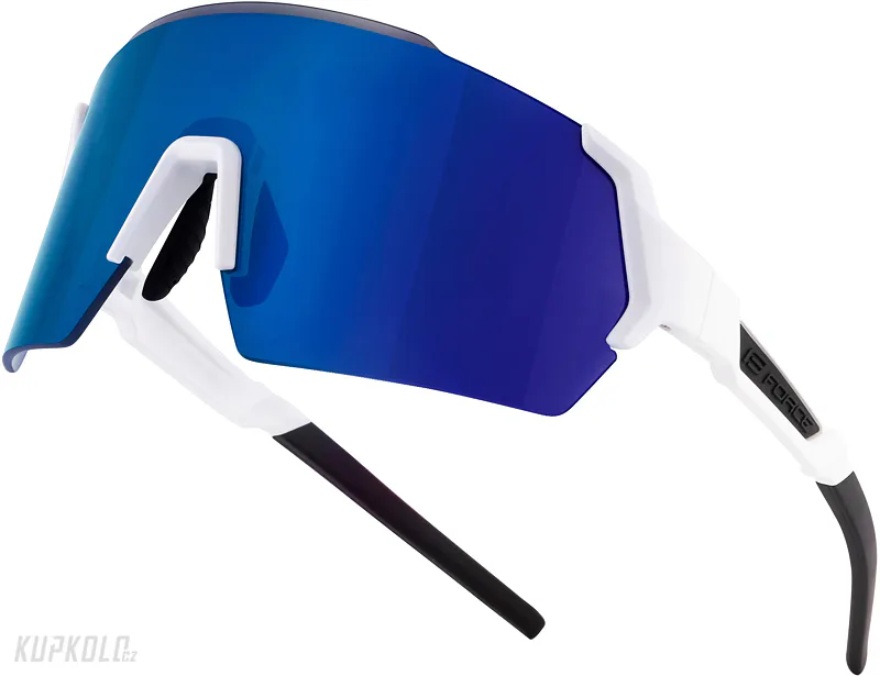 Brýle Force Electra bílé, modré revo sklo