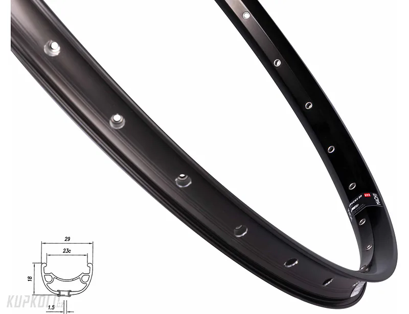 29" Ráfek Mach1 Klixx Disc, 622 x 23 černý