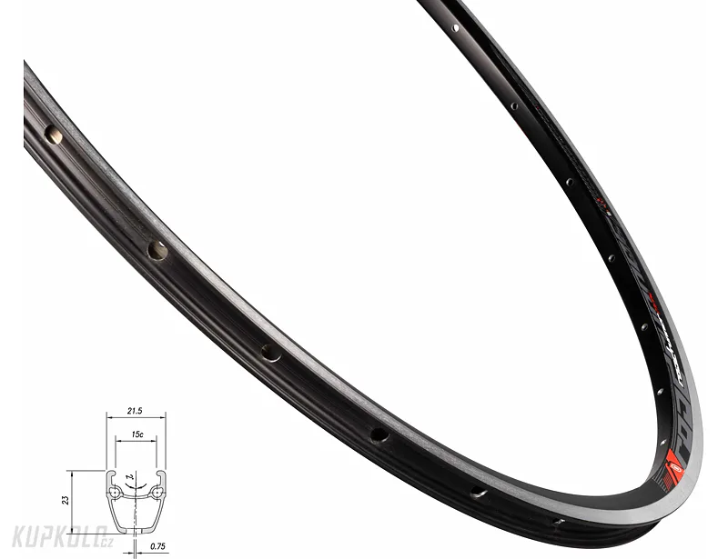 Silniční ráfek Mach1 Road Runner 622x15 černý