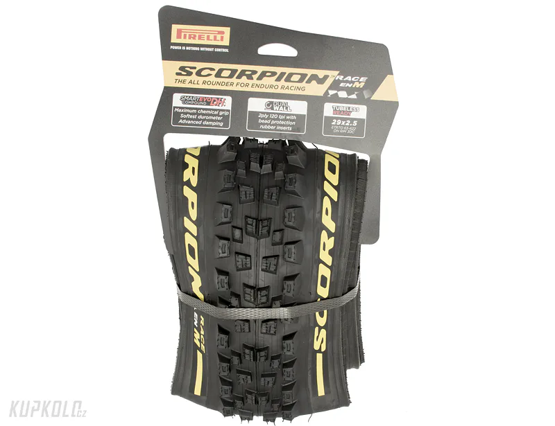 29&quot;&#x20;Pl&#x00E1;&#x0161;&#x0165;&#x20;Pirelli&#x20;Scorpion&#x20;Race&#x20;Enduro&#x20;M&#x20;29&#x20;x&#x20;2.5,&#x20;DualWALL&#x2B;,&#x20;SmartEVO&#x20;DH,&#x20;Yellow&#x20;label
