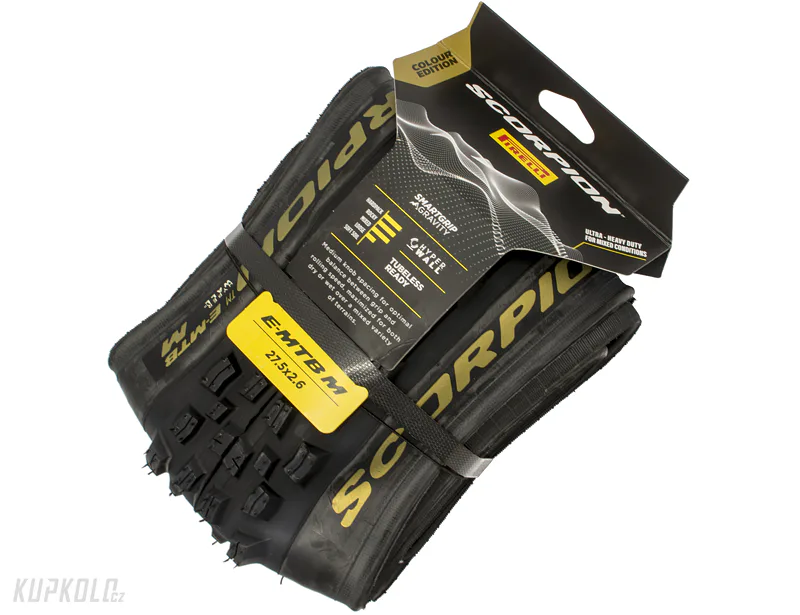 27,5&#x20;Pl&#x00E1;&#x0161;&#x0165;&#x20;MTB&#x20;Pirelli&#x20;Scorpion&#x2122;&#x20;E-MTB&#x20;M,&#x20;HyperWALL&#x2122;&#x20;60tpi,&#x20;SmartGRIP&#x20;Gravity,&#x20;Gold