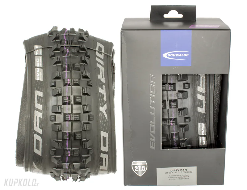 27,5&quot;&#x20;Pl&#x00E1;&#x0161;&#x0165;&#x20;Schwalbe&#x20;Dirty&#x20;Dan,&#x20;Addix&#x20;Ultrasoft,&#x20;SuperGravity,&#x20;TLE,&#x20;kevlar