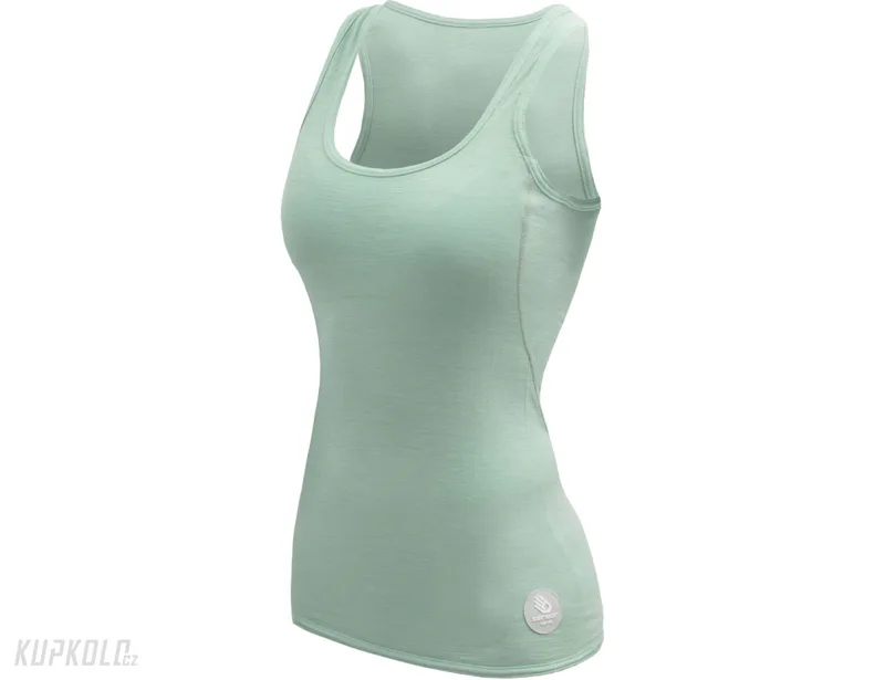 Sensor&#x20;Merino&#x20;AIR&#x20;d&#x00E1;msk&#x00E9;&#x20;triko&#x20;bez&#x20;ruk&#x00E1;vu,&#x20;basil&#x20;green