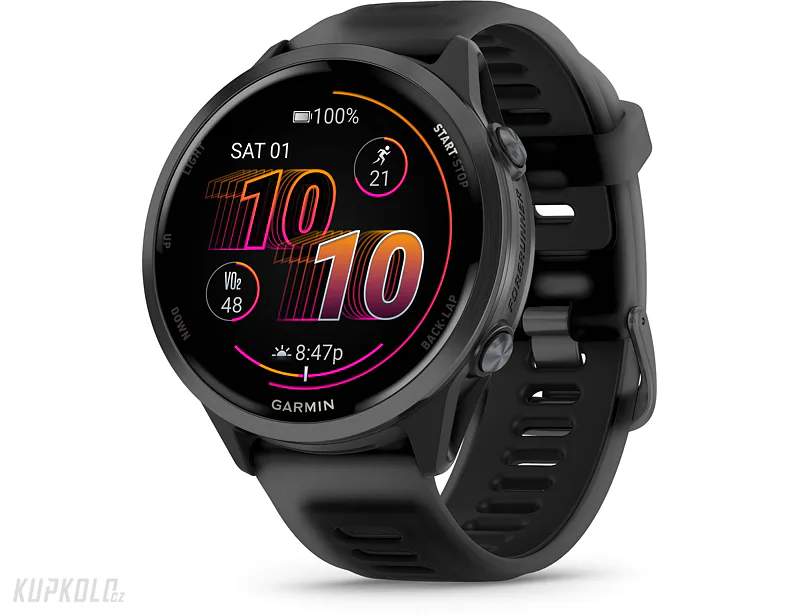 Forerunner&#x00AE;&#x20;570&#x20;-&#x20;47mm&#x20;&#x20;Slate&#x20;Grey&#x20;hlin&#x00ED;kov&#x00E1;&#x20;luneta,&#x20;polopr&#x016F;hledn&#x00FD;&#x20;&#x0159;em&#x00ED;nek&#x20;Black&#x2F;Black