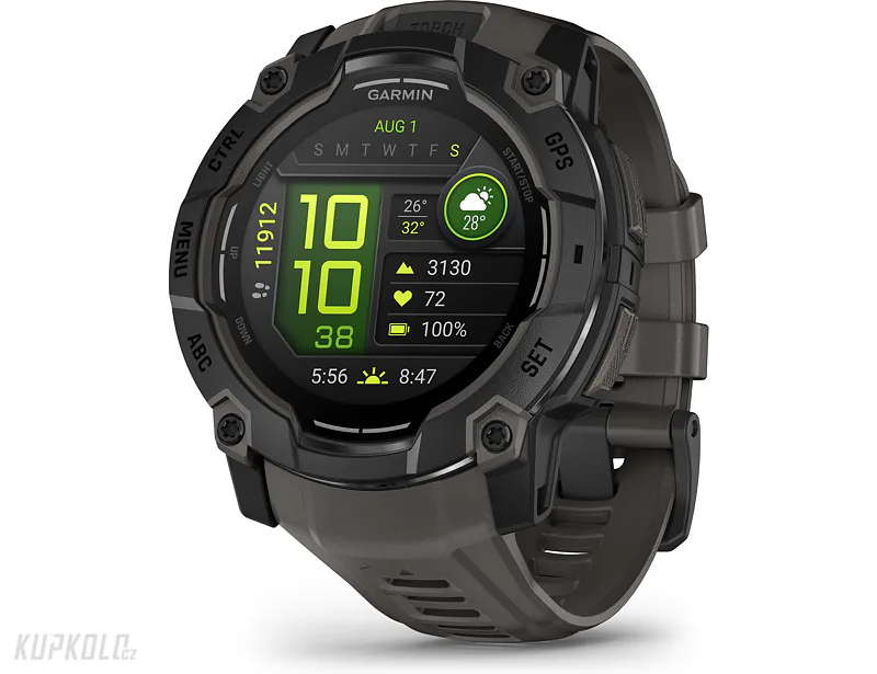 Garmin Instinct 3 Amoled 50 mm, černá/šedá
