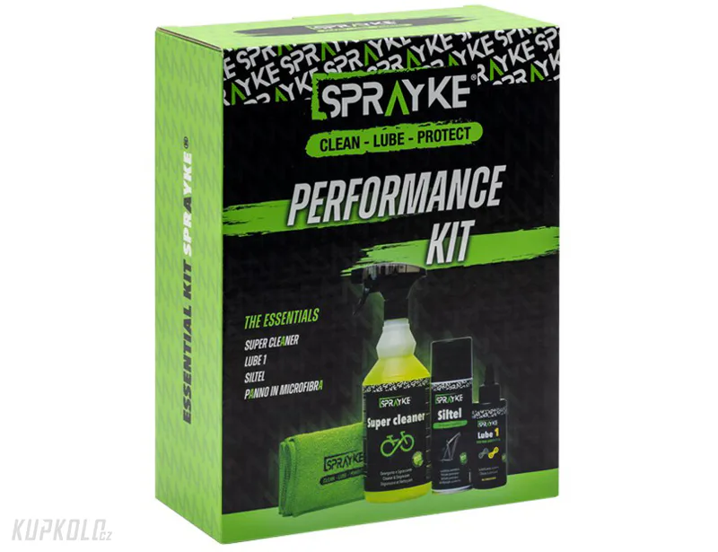 Kompletní sada péče pro vaše kolo SPRAYKE PERFORMANCE KIT
