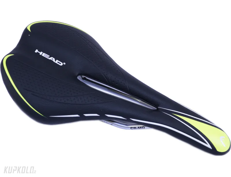 Sedlo Velo Flow s dírou , barva černo - fluo žlutá