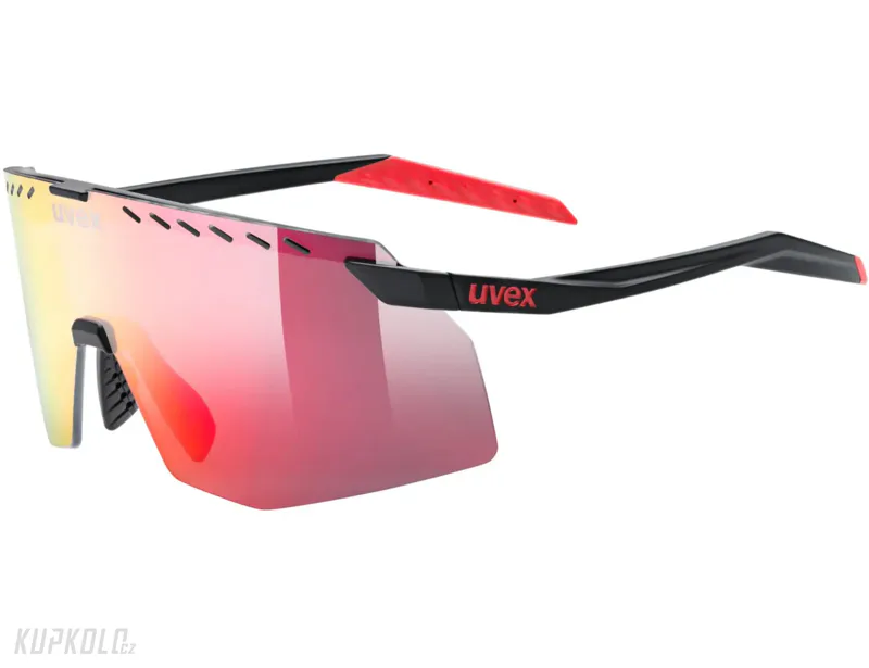 UVEX BRÝLE PACE STAGE BLACK MATT / MIR.RED