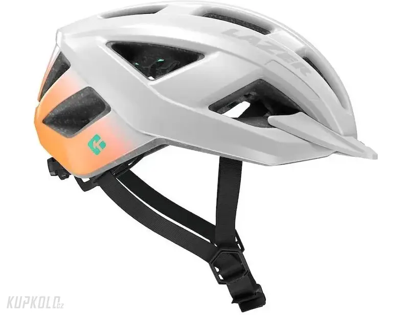 Volnočasová přilba LAZER Cerro KinetiCore, bílá/oranžová