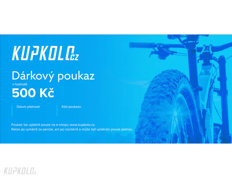 Elektronický dárkový poukaz Kupkolo.cz na nákup v hodnotě 500 Kč