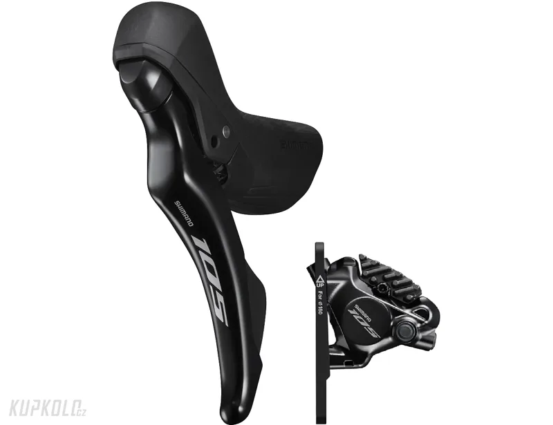 Řadicí a brzdová páka Shimano 105, ST-R7120 + třmen BR-R7170 2x12s