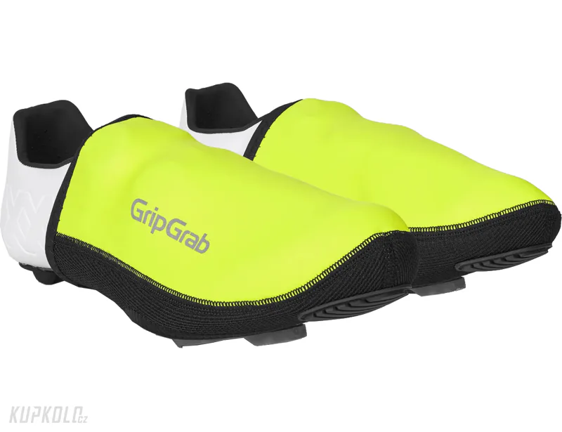 Větruodolné návleky na špičky treter GripGrab PACR Windproof Toe Covers Hi-vis