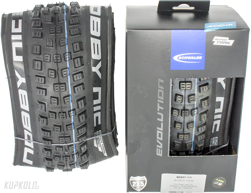 27,5" Schwalbe Nobby Nic, Addix Speedgrip, Super Trail, TLE, pro elektrokolo