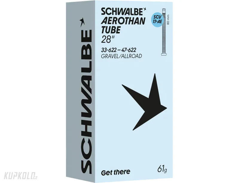 Duše cross Schwalbe Aerothan SCV17, galuskový ventil 700x28-47, 80 mm