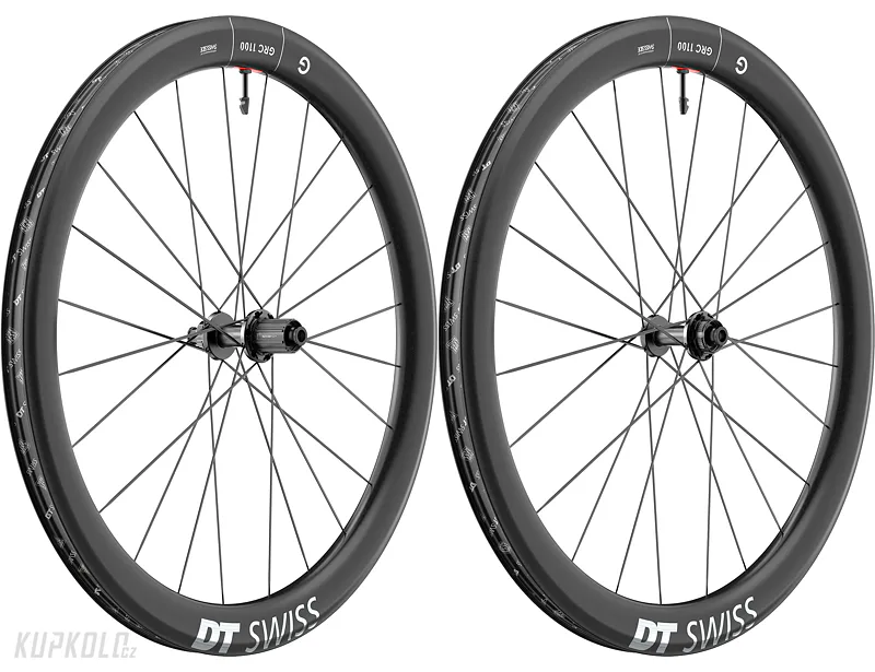 Zapletená kola DT Swiss GRC 1100 Dicut 50 mm DB 28", 700C, Carbon, Center Lock
