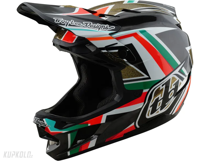 Helma Troy Lee Designs D4 Carbon Mips Frames Black / gold