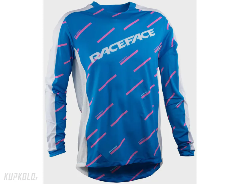 Pánský dres Race Face Ruxton Jersey Rouge Long Sleeve dlouhý rukáv, Royale