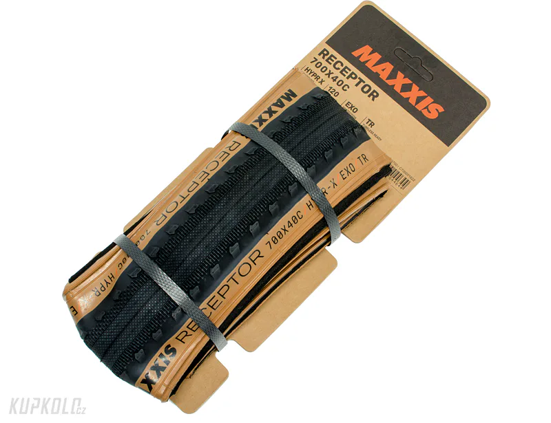Plášť Gravel Maxxis RECEPTOR Hypr-X, Exo, Tubeless Ready, Tanwall, kevlar