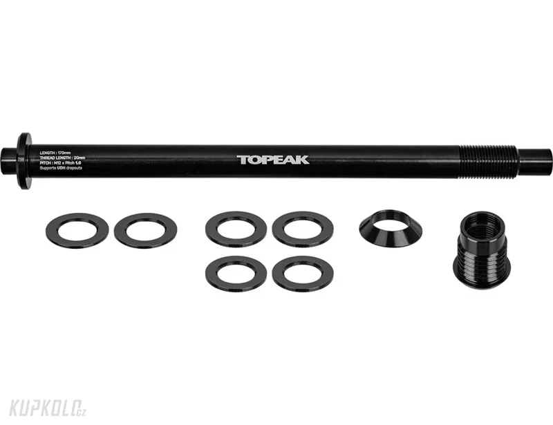 TOPEAK osa k nosiči Zi:RAK Thru-Axle pro SRAM UDH