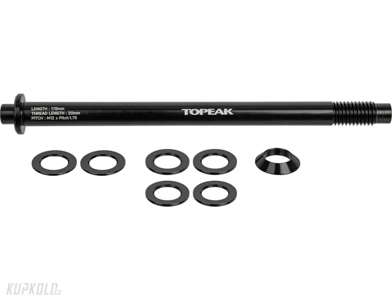 TOPEAK osa k nosiči Zi:RAK Thru-Axle 12x1.75 mm