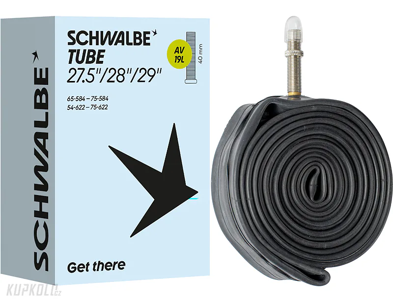 27,5+, 29" 29,5+ Duše Schwalbe AV19L 2,1-3,0