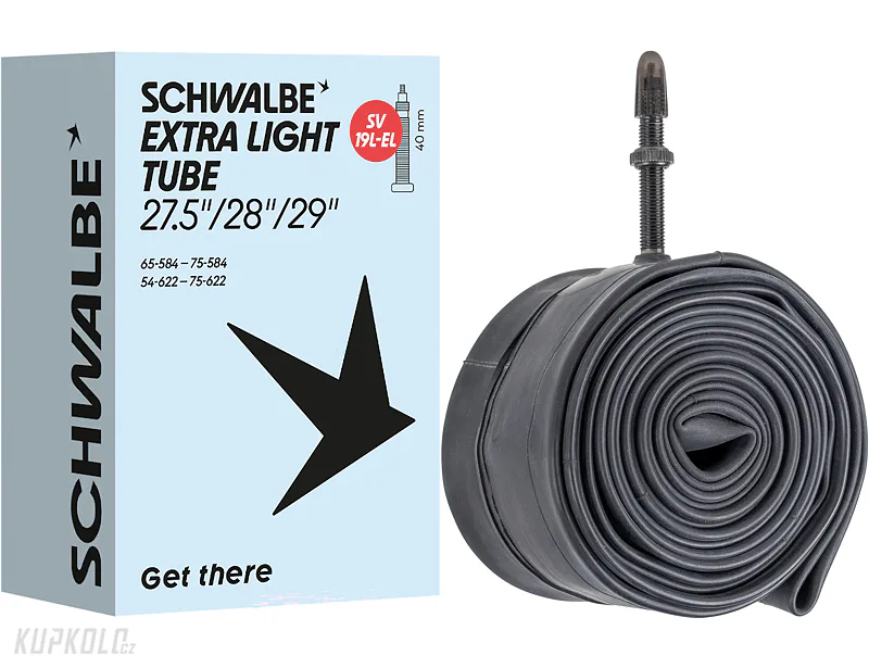 27,5+, 29" 29,5+ Duše Schwalbe SV19L EL 2,1-3,0 SV40mm