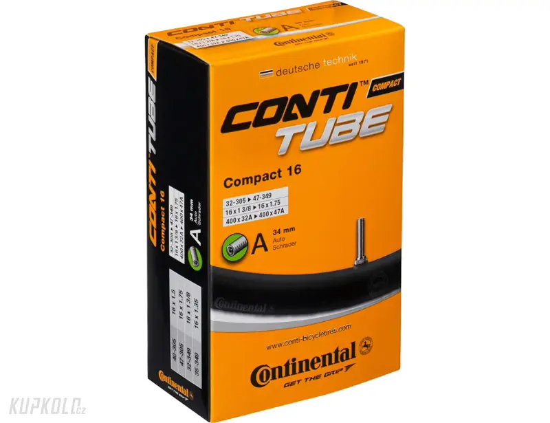 Duše CONTINENTAL Compact 16 Wide AV 16x1.9-2.3"(50-305 - 57-305)