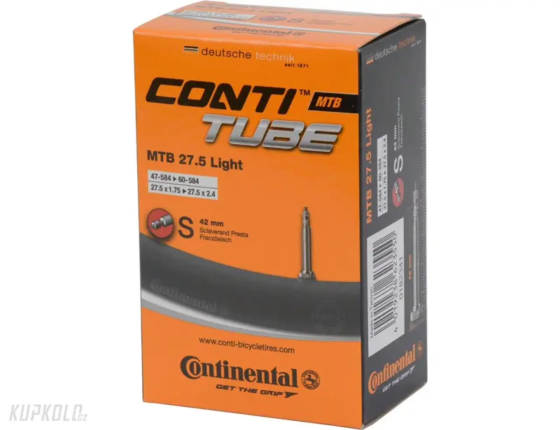 Duše CONTINENTAL MTB Light 27.5 - galuskový 42mm FV 27,5x1,75-2,4