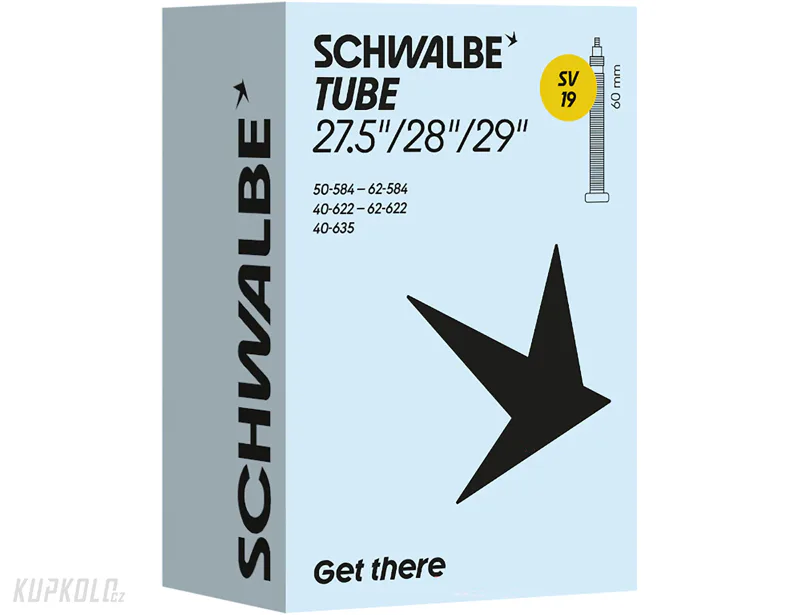 29" Duše Schwalbe SV19 29x1,5-2,4 - 60 mm  galuskový ventilek