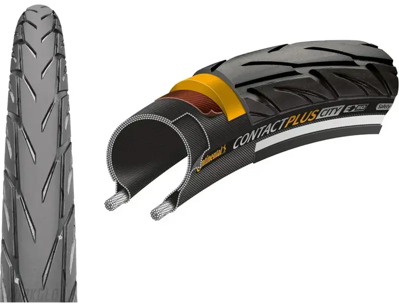 26"  Plášť CONTINENTAL Contact Plus City Reflex drát
