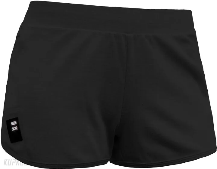 Sensor Merino Upper Traveller dámské šortky, černá