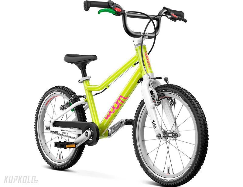 Dětské kolo 16" Woom 3 GO neon lime 2026 limitovaná edice