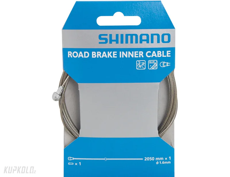 Brzdové lanko Shimano DURA ACE 2m x 1,6 mm, balené