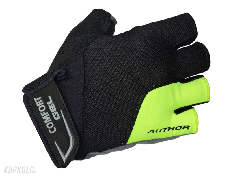Rukavice&#x20;Author&#x20;Men&#x20;Comfort&#x20;Gel&#x20;X6,&#x20;fluo&#x2F;&#x010D;ern&#x00E1;