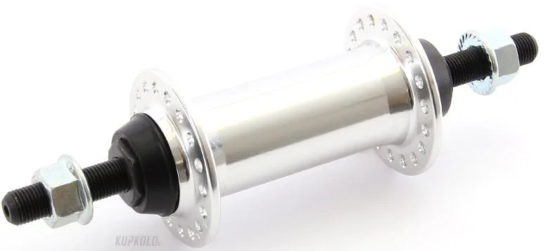 Náboj přední BMX light Al ložiskový 36 otvorů, osa 10 mm, stříbrný