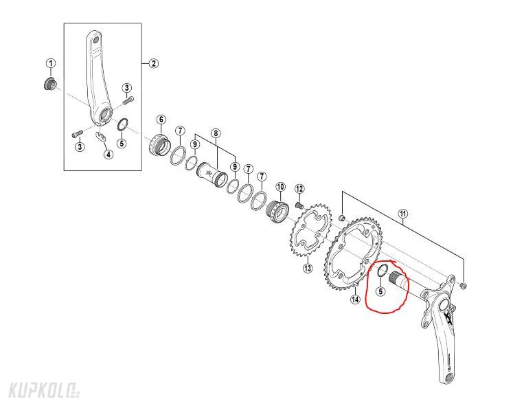 Shimano&#x20;Y1F316000&#x20;krou&#x017E;ek&#x20;pro&#x20;kliku