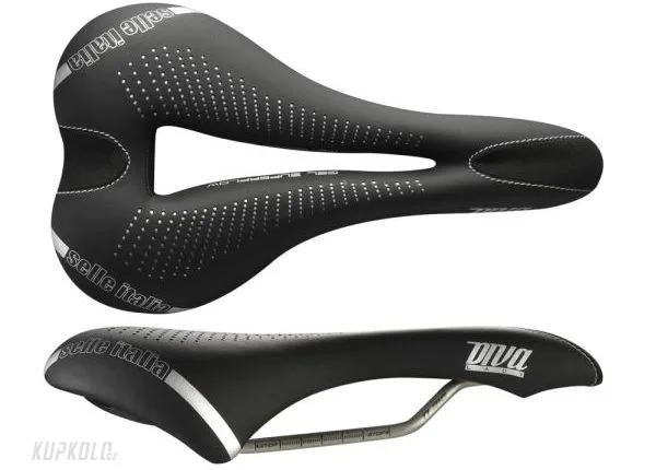 Selle&#x20;Italia&#x20;DIVA&#x20;Gel&#x20;SuperFlow&#x20;d&#x00E1;msk&#x00E9;&#x20;sedlo,&#x20;&#x010D;ern&#x00E1;