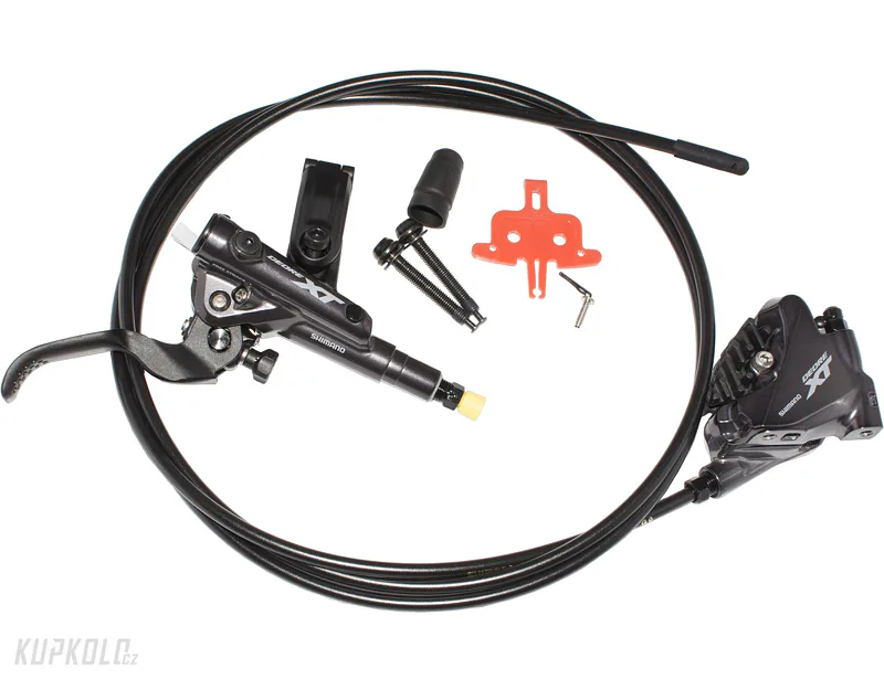 Shimano XT BR-M8110 brzda kotoučová, Flatmount 2 pístová kovové s chladičem