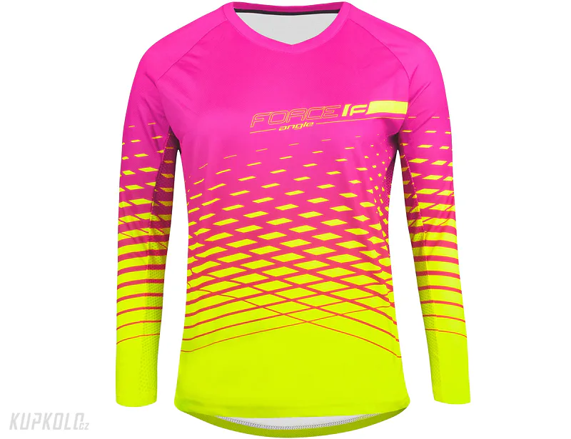 Dres&#x20;Force&#x20;ANGLE&#x20;d&#x00E1;msk&#x00FD;&#x20;dlouh&#x00FD;&#x20;ruk&#x00E1;v,&#x20;r&#x016F;&#x017E;ovo&#x20;fluo
